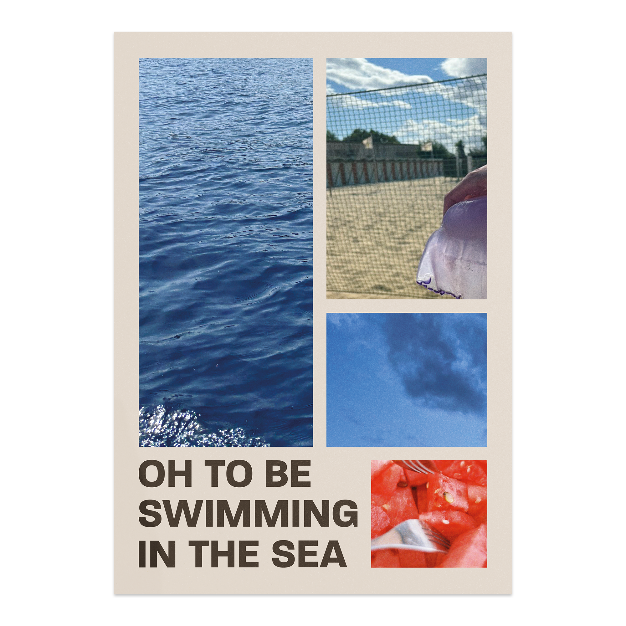 OH TO BE SWIMMING POSTER