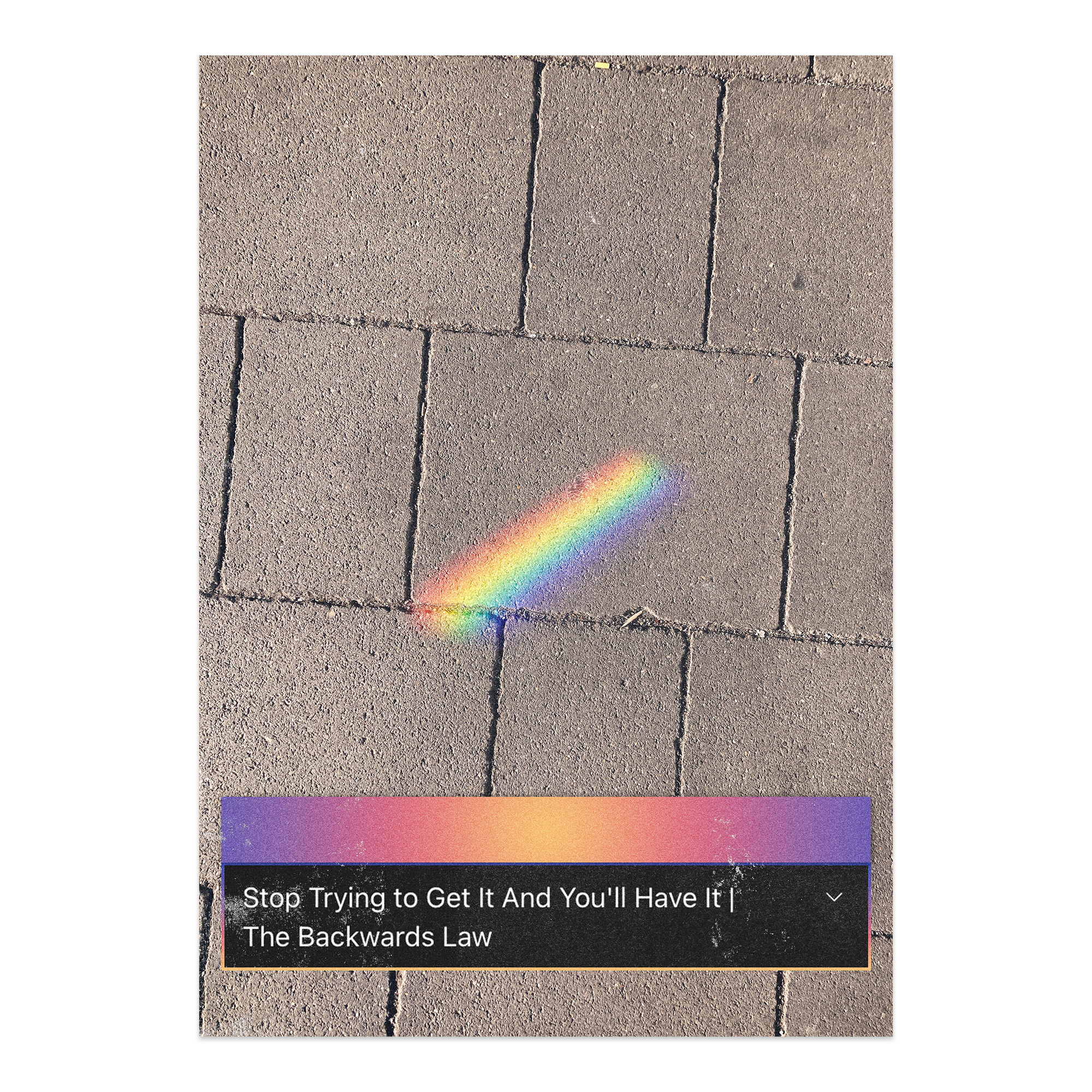 THE BACKWARDS LAW POSTER